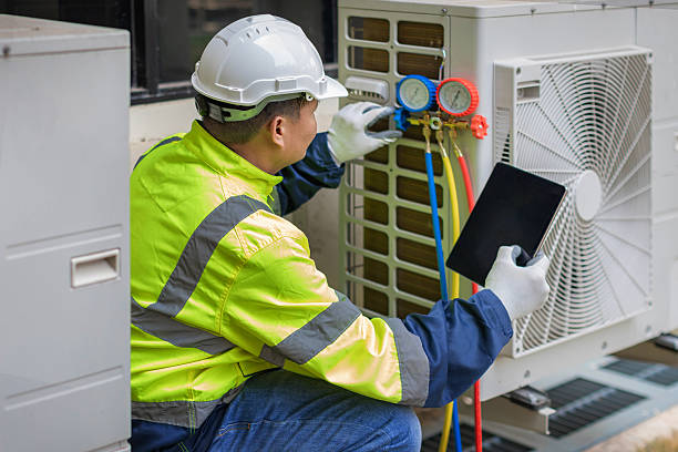 Professional Hvac Maintenance technician working in Mount Rainier, MD